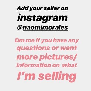 Dm me for more info/ also works as verification